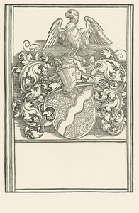 Het wapen van Michael Behaim, ca. 1518-20 (houtsnede) door Albrecht Dürer or Duerer