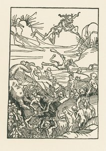 De eeuwige klaagzang van de verdoemden door Albrecht Dürer or Duerer