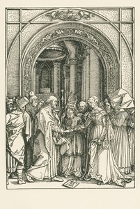 Het huwelijk van de Maagd, c.1504 (houtsnede) door Albrecht Dürer or Duerer