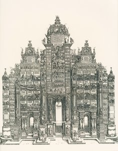 Triomfboog voor keizer Maximiliaan I door Albrecht Dürer or Duerer