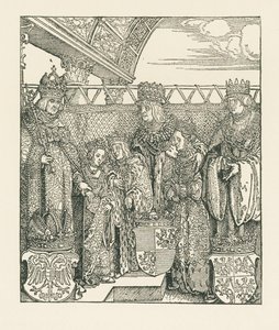 Triomfboog voor keizer Maximiliaan I door Albrecht Dürer or Duerer