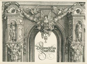 Triomfboog voor keizer Maximiliaan I door Albrecht Dürer or Duerer
