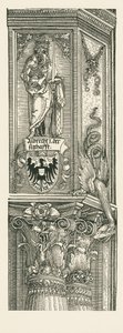 Triomfboog voor keizer Maximiliaan I door Albrecht Dürer or Duerer