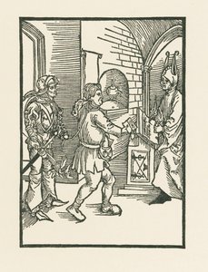 Van de router en scribe door Albrecht Dürer or Duerer