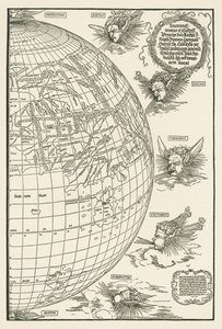 Wereldkaart van Johannes Stabius door Albrecht Dürer or Duerer
