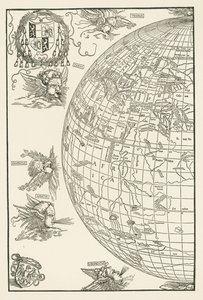Wereldkaart van Johannes Stabius door Albrecht Dürer or Duerer
