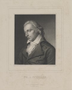 Portret van Friedrich von Schiller door Albrecht Fürchtegott Schultheiss