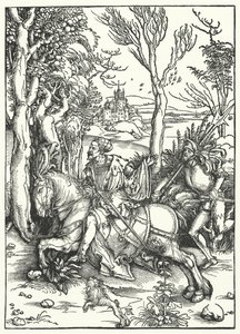 De Ridder en de Landsknecht door Albrecht Dürer
