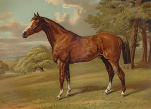 Stilton een Jager, ca. 1879 door Aldfred Sheldon Williams