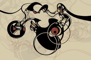 Dynamische abstracte stroming door Alejandra Winkhaus