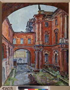 De binnenplaats van de hermitage (Sint-Petersburg)