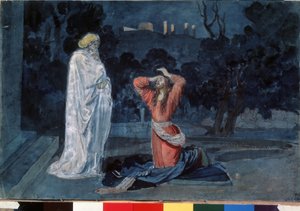 Jezus in de tuin van Gethsemane door Aleksandr Andreevich Ivanov