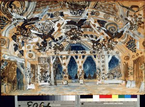 Decor voor het toneelstuk De dame van de zee van H. Ibsen door Aleksandr Jakovlevic Golovin