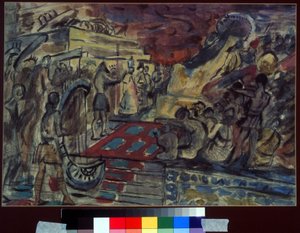 Decorontwerp voor de opera Sadko van Nikolai Rimski-Korsakov