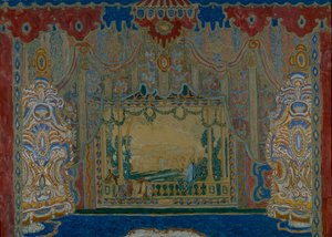 Toneelontwerp voor het toneelstuk Don Juan van Molière, 1910