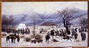 Russisch-Turkse oorlog (1877-1878): De vierde slag bij de Shipka-pas in Bulgarije van 5 tot 9 januari 1878 door Aleksei Danilovich Kivshenko