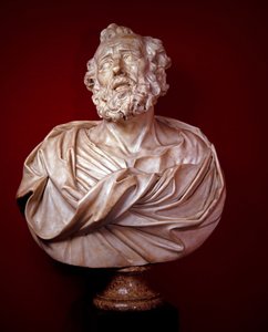 Marmeren bustes van St. Petrus en St. Paulus door Alessandro Algardi