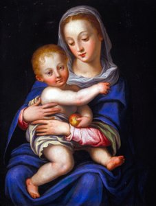 Madonna en Kind door Alessandro Allori