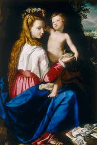 Maagd met Kind door Alessandro Allori
