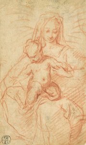 Madonna en Kind door Alessandro Casolani