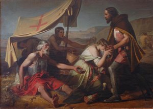 De dorst geleden door de eerste kruisvaarders, 1852 door Alessandro Guardassoni
