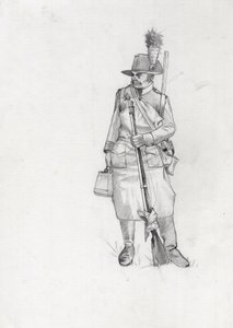 Eerste Keizerrijk (1804-1814 en 1815): soldaat van het Oostenrijks-Hongaarse leger, pioniersapeur