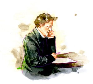 Lewis Carroll, Engelse schrijver - portret van Lewis Carroll (Charles Lutwidge Dodgson)