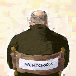 Portret van regisseur Alfred Hitchcock, 2023 (illustratie) door Alessandro Lonati