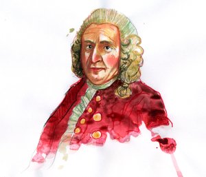 Portret van Carl Linnaeus (1707-1778) Zweedse natuuronderzoeker door Alessandro Lonati