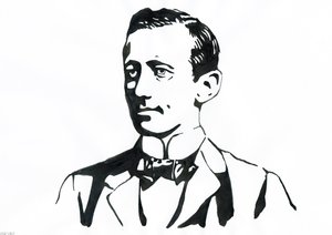 Portret van Guglielmo Marconi (1874-1937), Italiaanse natuurkundige, uitvinder van de telegraaf
