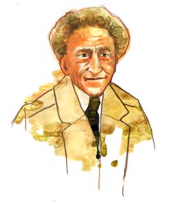 Portret van Jean Cocteau (1889-1963) Franse dichter en regisseur