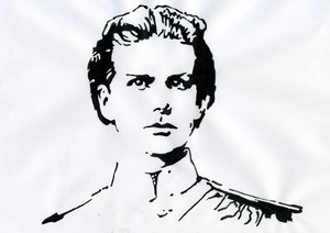 Portret van Lodewijk II van Beieren (Ludwig Otto Friedrich Wilhelm von Wittelsbach) door Alessandro Lonati