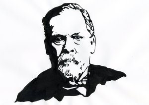 Portret van Louis Pasteur (1822-1895), Engelse chemicus en microbioloog door Alessandro Lonati