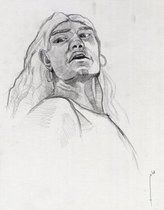 Portret van een piraat of buste van een zeeman door Alessandro Lonati