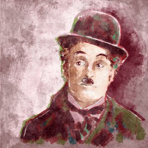 Portret van acteur en regisseur Charlie Chaplin (illustratie)