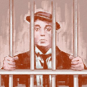 Portret van regisseur en acteur Buster Keaton (illustratie)