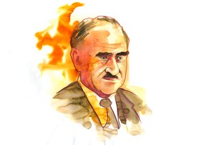 Portret van de ingenieur Louis Armand (1905-1971) hoge ambtenaar en verzetsstrijder Frans
