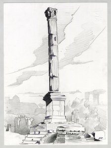 Ruïnes uit de Romeinse tijd in Rome, Forum (foro romano) door Alessandro Lonati