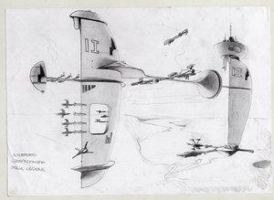 Sciencefiction illustratie: ruimtebasis in het universum met schepen