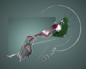 Oekraïne aangevallen door Rusland, 2022 (Illustratie) door Alessandro Lonati