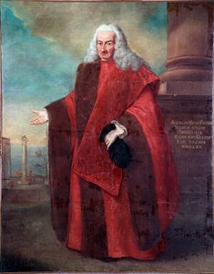 Portret van de Senator van de Republiek Venetië Angelo Memmo I Schilderij door Alessandro Longhi (1733-1813) 1770 Venetië, Correr Museum door Alessandro Longhi