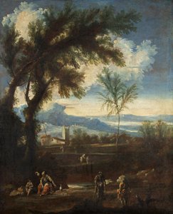 Landschap met figuren, ca.1710-40