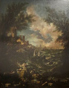 "Zeegezicht met scheepswrak" door Alessandro Magnasco door Alessandro Magnasco