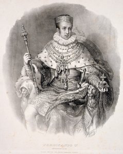 Ferdinand I, Koning van Lombardije-Venetië, in Staatsgewaden, uit 