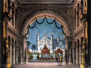 Scenografie van Sanquirico voor de opera 