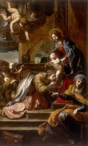 Mystieke huwelijk van St. Catharina, werk van Alessandro Tiarini, bewaard in de Galleria Estense in Modena door Alessandro Tiarini