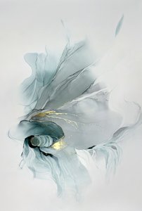 Goudkleurige blauwgroene werveling