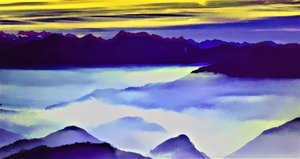 Landschap door Alex Caminker