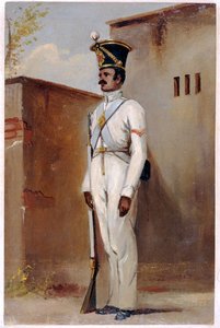 Lance Naik, 66e Bengaalse Inheemse Infanterie, 1842