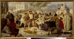 De steniging van de rechters door Alexander Alexeyevich Kiselev